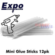 Load image into Gallery viewer, Glue Sticks 5/16&quot; (Mini) 12 pack Hot Glue Gun Expo Tools 74331
