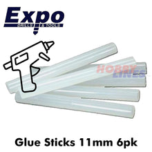 Load image into Gallery viewer, Glue Sticks 11mm (7/16&quot;) 6 pack for Hot Glue Gun Expo Tools 74333

