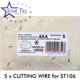 QUICK CHANGE WIRES pk 5 for Hot Wire Foam & Polystyrene Cutter StarTec ST106