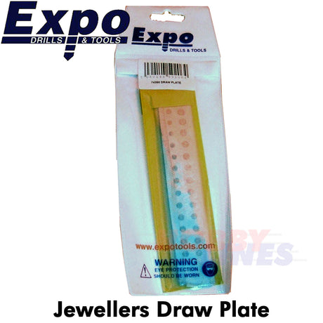 JEWELLERS DRAW PLATE for wood 24 hole 156-20 thou Expo Tools 74380