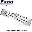 JEWELLERS DRAW PLATE Shapes Square Triangle Oval Half Round Expo Tools 74381