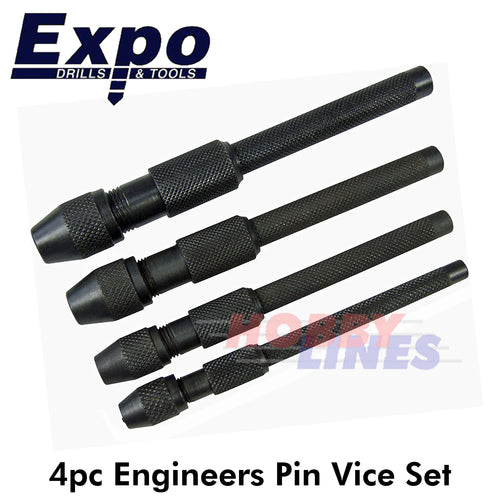 Pin Vice Set in Wallet 0-4.8mm Classic Engineers Tool kit Expo Tools 75018