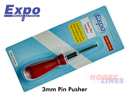 3mm PIN PUSHER - modelling pins, rail track, model boats EXPO TOOLS 75120
