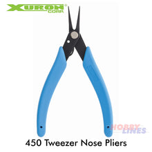 Load image into Gallery viewer, Xuron 450 Tweezer Nose Pliers Smooth Jaws Made in the USA Hand Tools Craft
