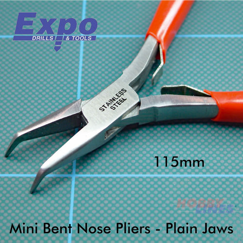 Pro Pliers BENT NOSE 115mm Plier 75601 Modelling Tool for Model Kits EXPO TOOLS