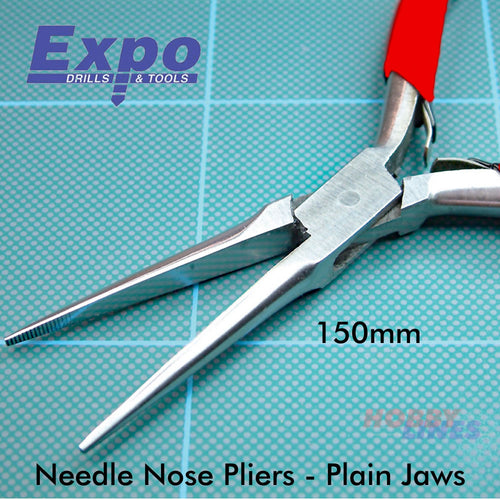 Pro Pliers PRO PLIER NEEDLE NOSE 150mm with double leaf spring 75622 EXPO TOOLS