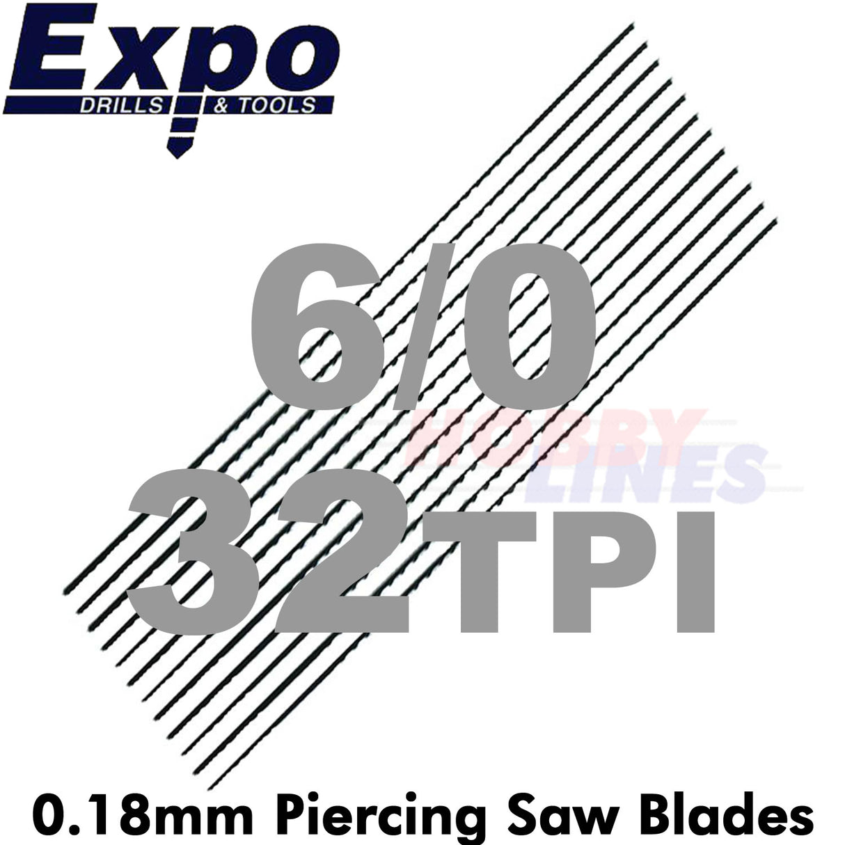 PIERCING SAW BLADES range Swiss Quality packed 12 Sizes from 6/0 - 3 Expo Tools