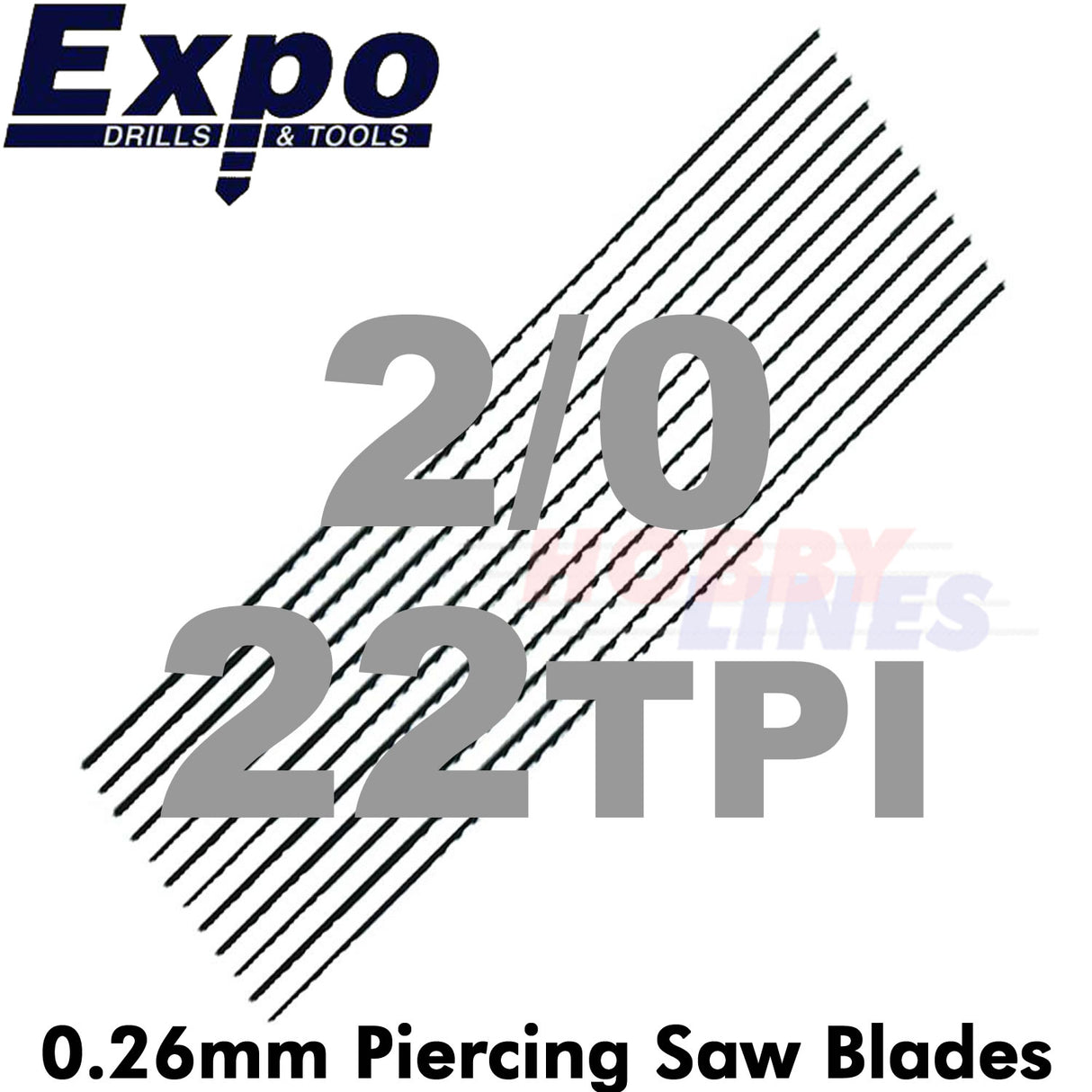 PIERCING SAW BLADES range Swiss Quality packed 12 Sizes from 6/0 - 3 Expo Tools