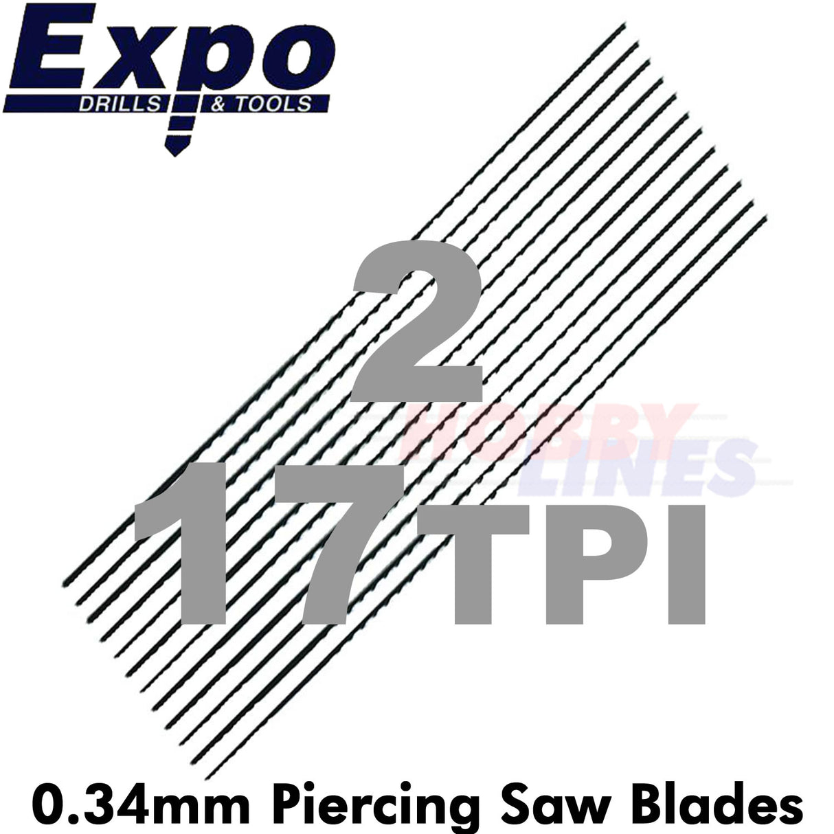 PIERCING SAW BLADES range Swiss Quality packed 12 Sizes from 6/0 - 3 Expo Tools