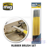Rubber Brush Set  | Ammo by Mig Jimenez | Mig7606