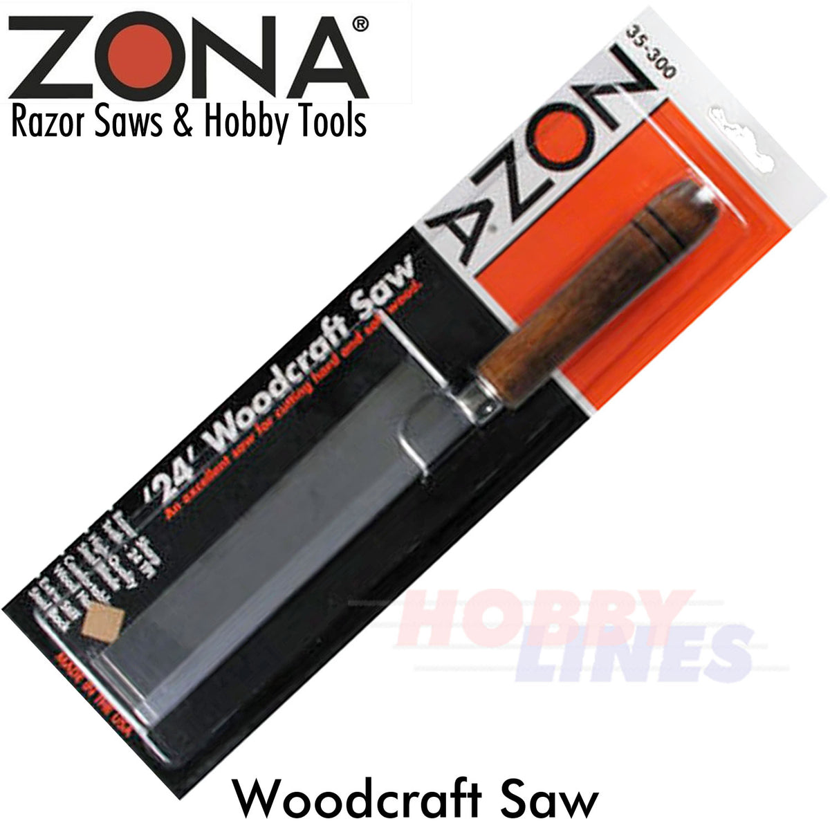 WOODCRAFT SAW 24 TPI 0.15" thick tenon type Hobby Tool Woodwork ZONA 35-300