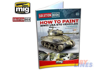 WWII AMERICAN ETO SOLUTION BOX Paint Modelling AMMO By Mig Jimenez MIG7700