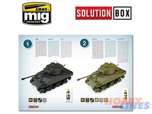 WWII AMERICAN ETO SOLUTION BOX Paint Modelling AMMO By Mig Jimenez MIG7700