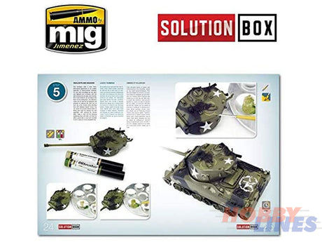 WWII AMERICAN ETO SOLUTION BOX Paint Modelling AMMO By Mig Jimenez MIG7700