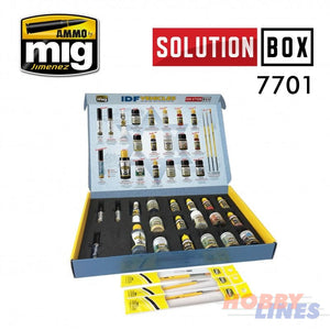 AMMO By Mig Jimenez MIG7701 IDF VEHICLES SOLUTION BOX 7701 Miltary Model Paint