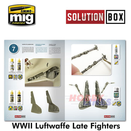 WWII LUFTWAFFE LATE FIGHTERS SOLUTION BOX Paint Model AMMO By Mig MIG7702