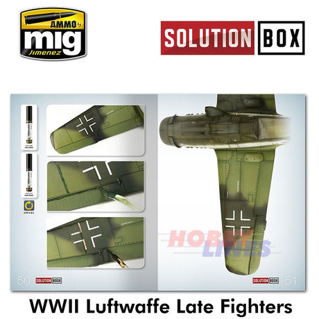 WWII LUFTWAFFE LATE FIGHTERS SOLUTION BOX Paint Model AMMO By Mig MIG7702