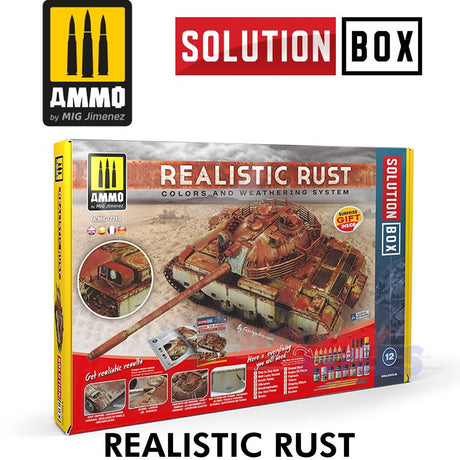 REALISTIC RUST Weathering Effects SOLUTION BOX AMMO Mig Jimenez MIG7719