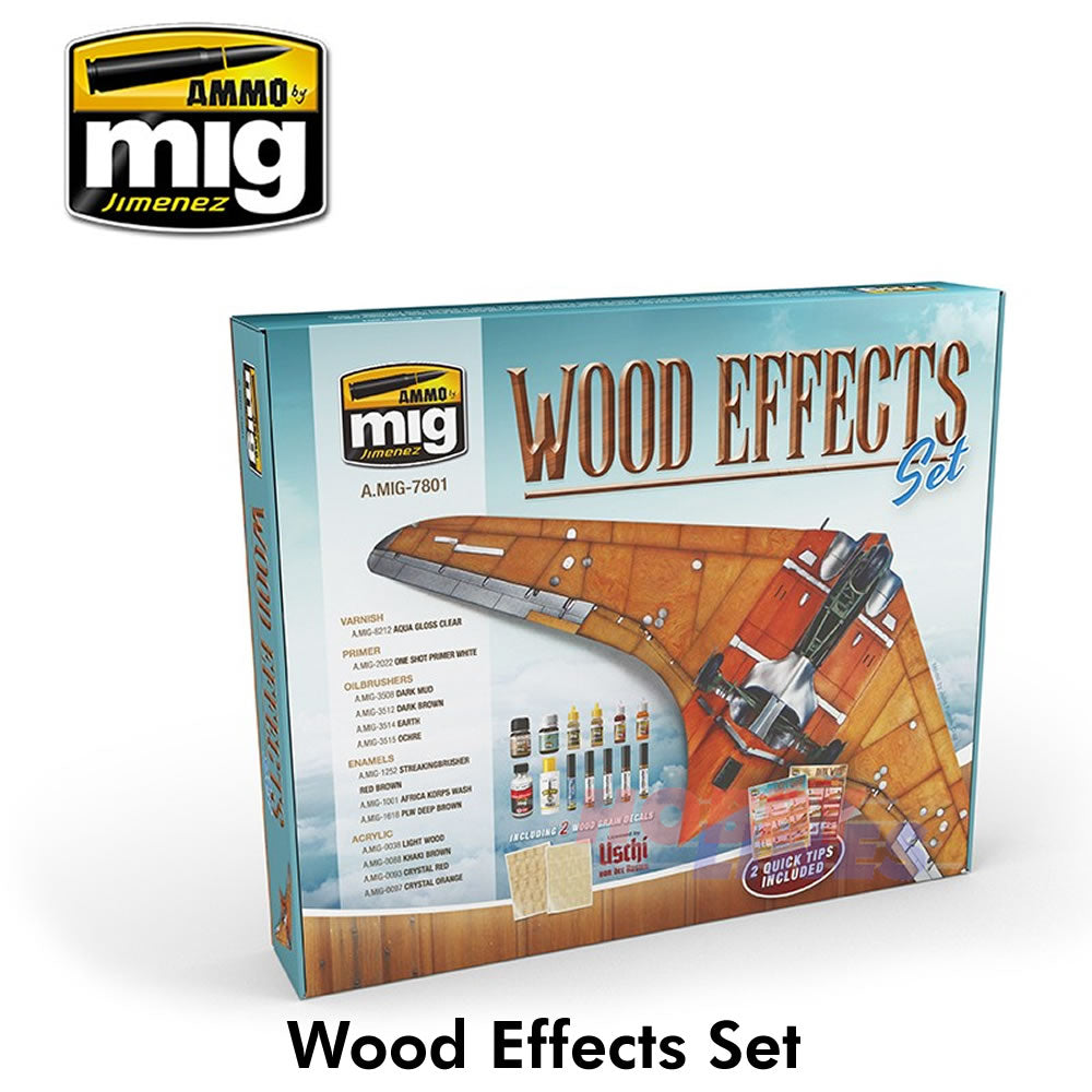 WOOD EFFECTS Super Pack Solution Box AMMO Mig Jimenez MIG7801