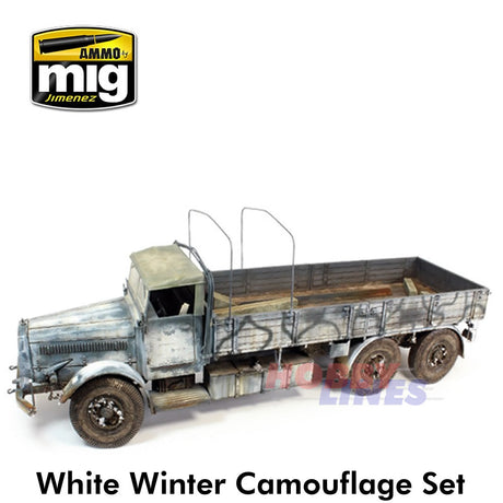 WHITE WINTER CAMOUFLAGE SET Super Pack Paint Modelling AMMO Mig Jimenez MIG7802