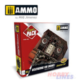 WEATHERING EFFECT for ENGINES Super Pack  AMIG7804 AMMO by Mig Jimenez