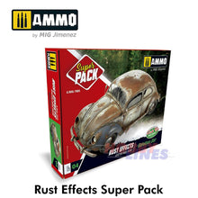 Load image into Gallery viewer, Rust Effects Super Pack Solution Box Diorama groundwork AMMO Mig Jimenez MIG7805
