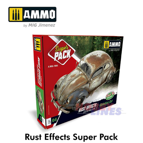 Rust Effects Super Pack Solution Box Diorama groundwork AMMO Mig Jimenez MIG7805