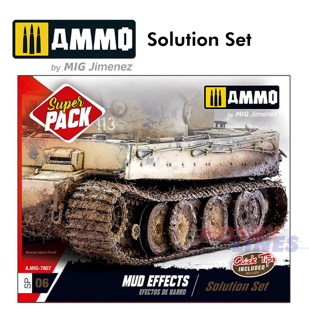 Mud Effects Super Pack Solution Box Diorama groundwork AMMO Mig Jimenez MIG7807