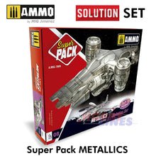 Load image into Gallery viewer, METALLICS Super Pack Solution Box Metal finishes AMMO by Mig Jimenez MIG7804
