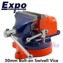 Load image into Gallery viewer, VICE SWIVEL Bolt-on bench 50mm Model Engineer Expo Tools 79515
