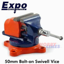 Load image into Gallery viewer, VICE SWIVEL Bolt-on bench 50mm Model Engineer Expo Tools 79515
