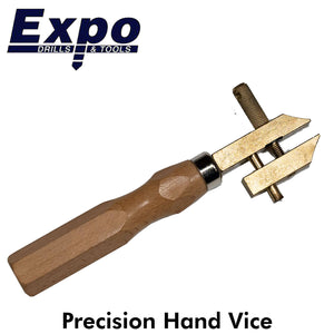 BRASS HAND VICE Clamp Precision Premium tool with Wood Handle Expo Tools 79537