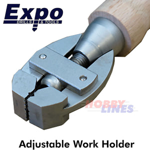 HAND VICE Work Holder Adjustable High quality wooden handle Expo Tools 79540