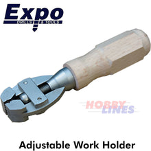 Load image into Gallery viewer, HAND VICE Work Holder Adjustable High quality wooden handle Expo Tools 79540
