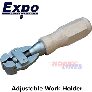 HAND VICE Work Holder Adjustable High quality wooden handle Expo Tools 79540