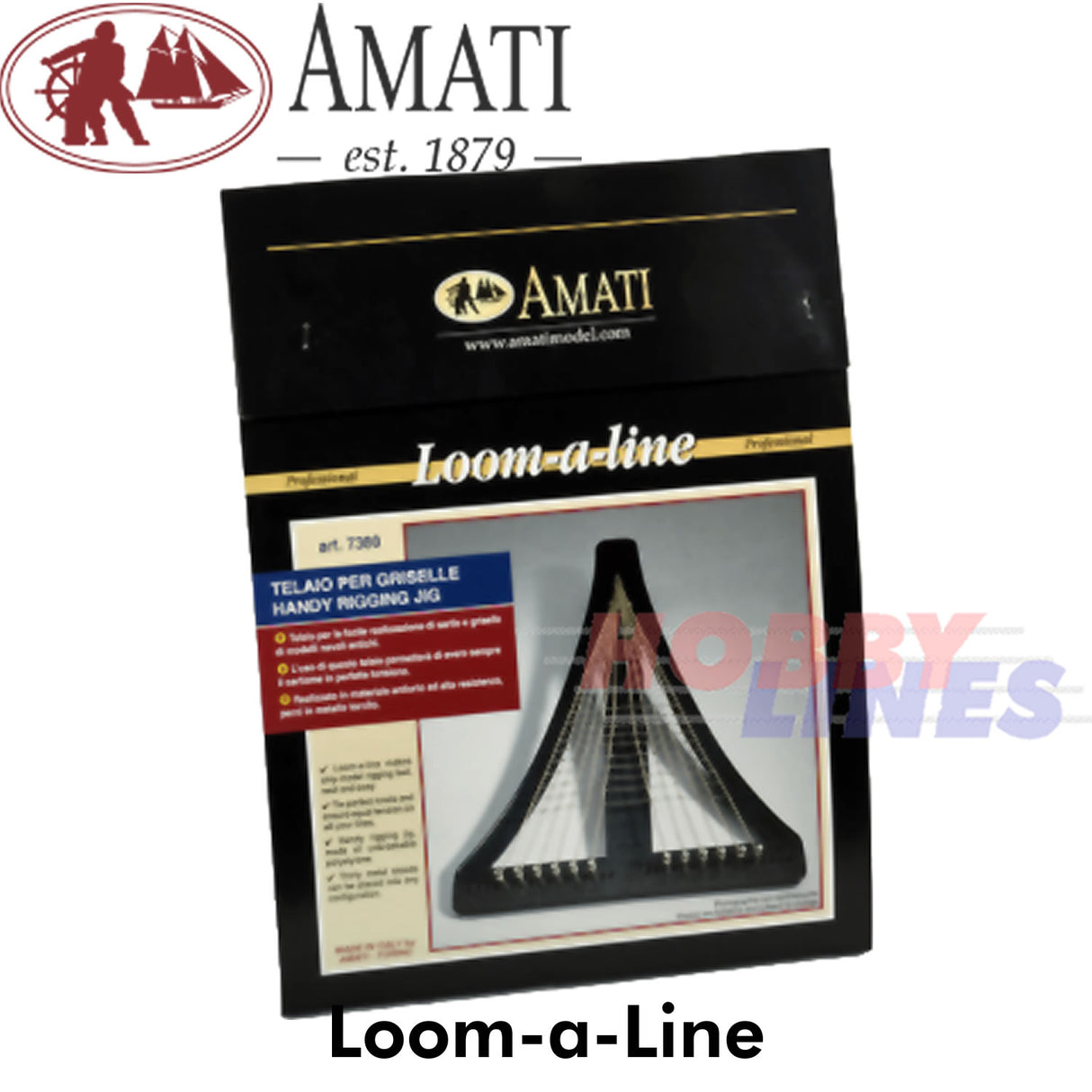 LOOM-A-LINE Model Ship Sail Rigging Jig makes easier correct tension Amati 7380