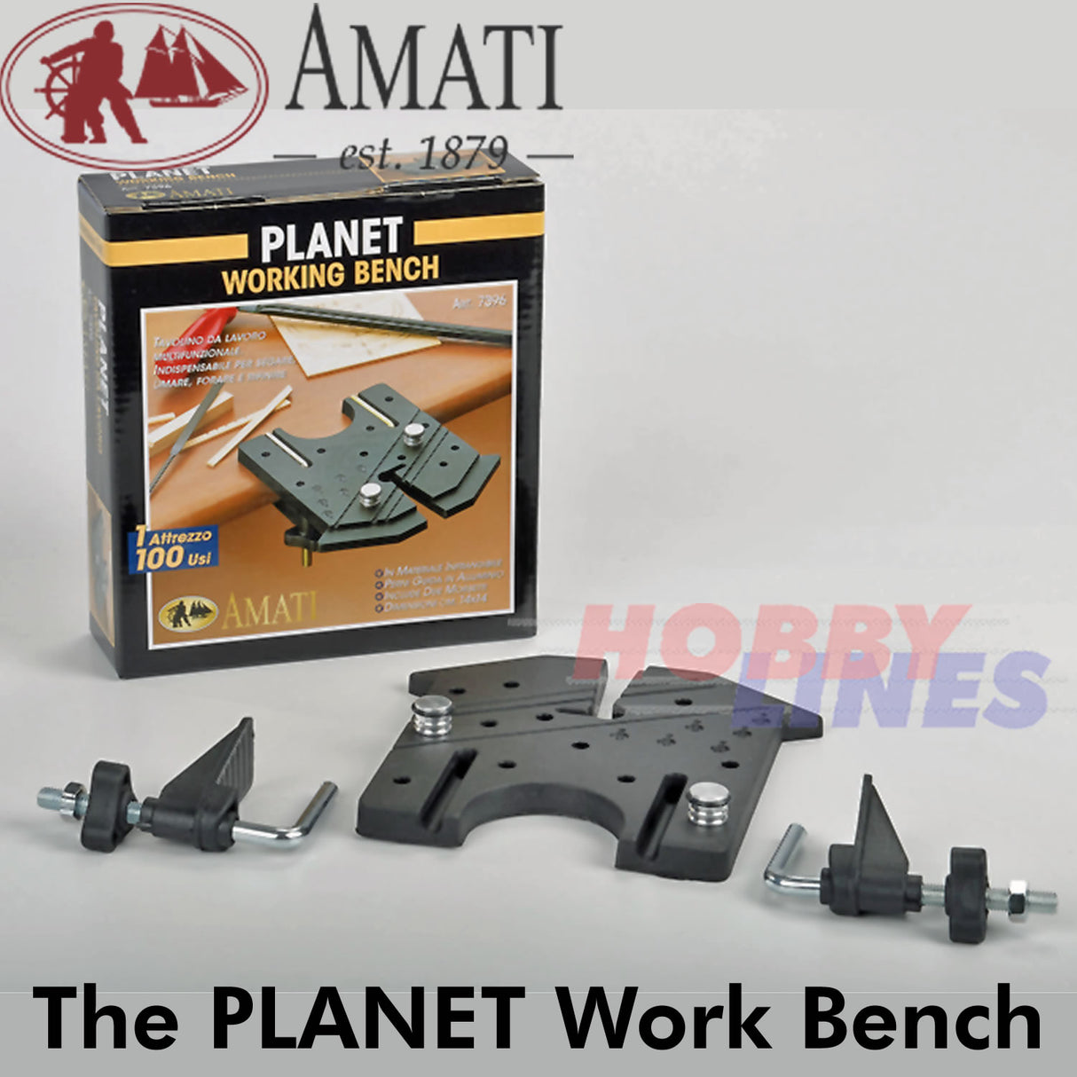 PLANET Work Bench versatile tool hold metal/wood working Amati 7396