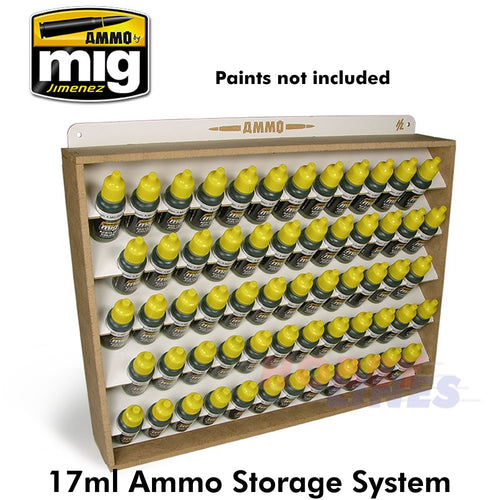 AMMO STORAGE SYSTEM takes 60 x 17ml bottles AMMO Mig Jimenez Mig8005