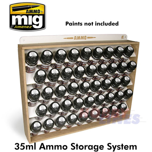 AMMO STORAGE SYSTEM takes 45 x 35ml bottles AMMO Mig Jimenez Mig8006