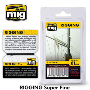 RIGGING Super Fine/Fine/Medium 0.1/0.2/0.3mm AMMO Mig Jimenez MIG8016/7/8