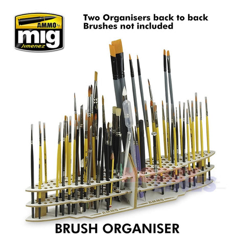 BRUSH & TOOL ORGANIZER with 25 storage slots AMMO Mig Jimenez Mig8022