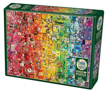 Load image into Gallery viewer, Cobble Hill Shelley Davies COLOURFUL RAINBOW 1000pc Jigsaw Puzzle 80295
