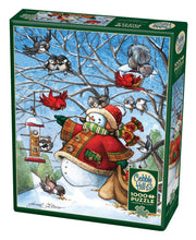 Load image into Gallery viewer, Cobble Hill Janet Stever FROSTY &amp; FRIENDS Christmas 1000pc Jigsaw Puzzle 80296
