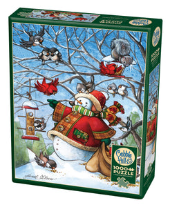 Cobble Hill Janet Stever FROSTY & FRIENDS Christmas 1000pc Jigsaw Puzzle 80296