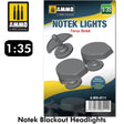 NOTEK BLACKOUT HEADLIGHTS Faros 1:35 Detail up Paint Model AMMO Mig AMIG8111