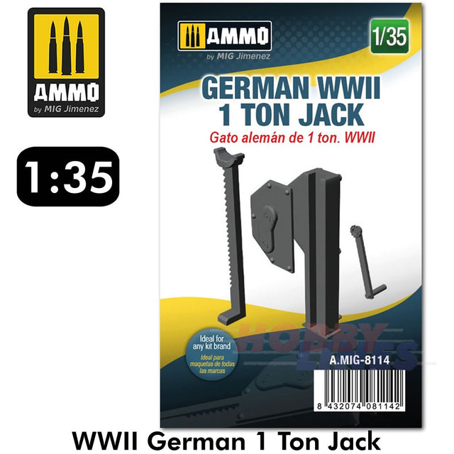 1 TON JACK GERMAN WWII Military 1:35 Detail up Paint Model AMMO Mig AMIG8114
