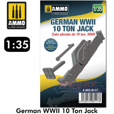 10 TON JACK GERMAN WWII Military 1:35 Detail up Paint Model AMMO Mig AMIG8117