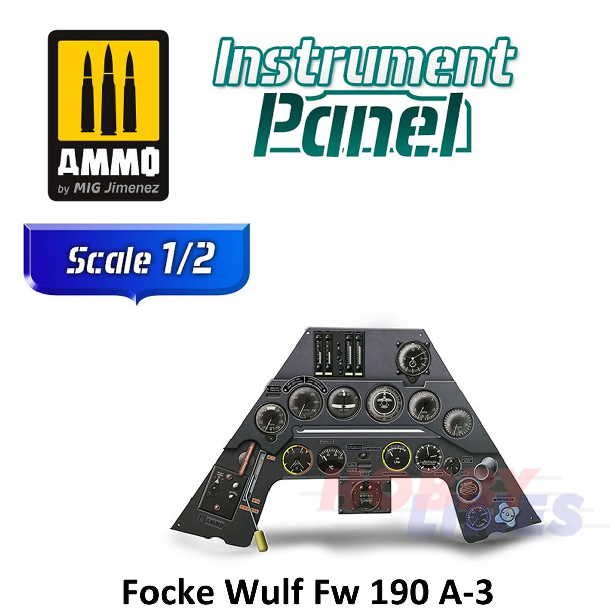 Focke Wulf Fw 190 A-3 - Aircraft Instrument Panel 1:2 scale AMMO by Mig8283