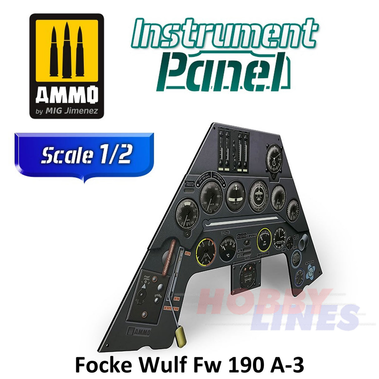 Focke Wulf Fw 190 A-3 - Aircraft Instrument Panel 1:2 scale AMMO by Mig8283