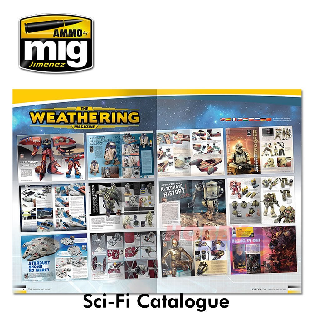 AMMO SCI-FI CATALOGUE 2019 edition 52 pages Full Colour AMMO Mig Jemenez Mig8302